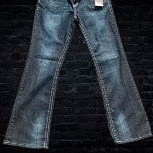 VGS Embroidered Bootcut Jeans size 12 NWT